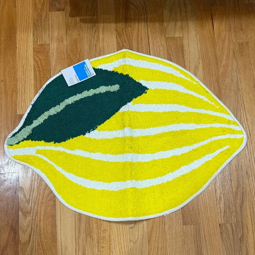 NEW Lemon Shaped Bath Mat